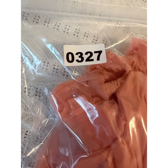 Vintage Gossard Artemis Coral Pink Peignoir Chiffon Nightgown & Robe Set Small - Picture 12 of 12